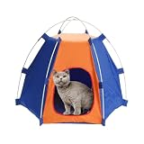 Tende tipi per cani – Cuccia per cani | Tenda da campeggio per cani in poliestere per esterni – Cuccia per cani pieghevole tipi per animali domestici e cuccia per cani per interni
