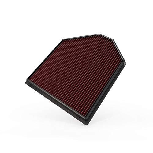 K&N High-Flow Original Lifetime Engine Air Filter: Increase Power: Premium, Washable: Compatible with 2011-2018 BMW: X3, X4, 33-2465
