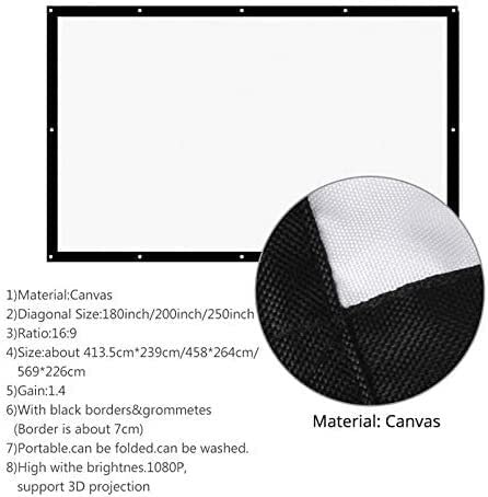 Pantalla de proyección 200 pulgadas 16:9 para proyector miniatura 5
