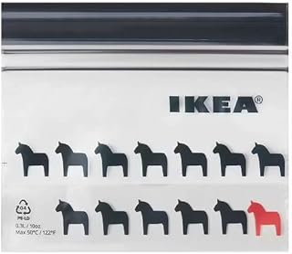 IKEA イケア フリーザーバッグ ブラック 0.3L 25ピース m90524358 ISTAD イースタード