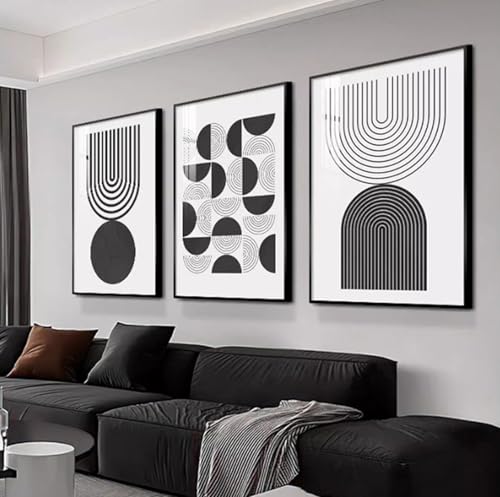Toile impression moderne noir et blanc pour relooker un mur de chambre