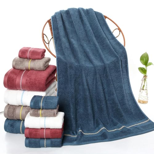 Serviette de bain absorbante et douce : ensemble de linge café - 4