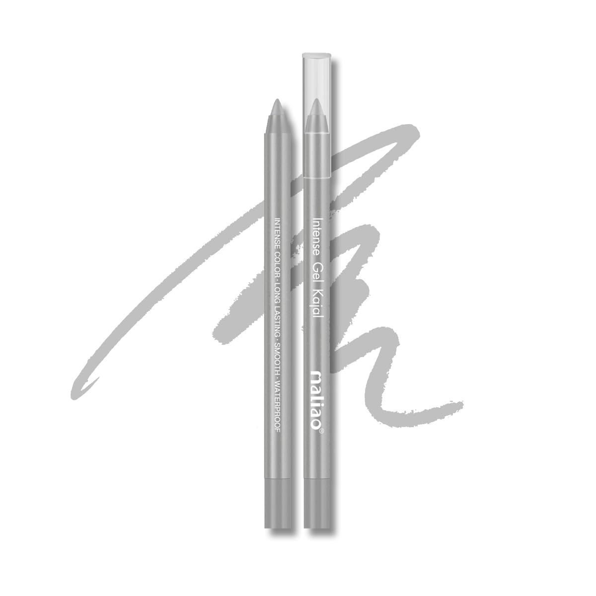 Maliao Intense Gel Kajal | Smudge-Proof & Long-Lasting | Bold & Vibrant Color | Waterproof Eyeliner | SILVER |1.2g-picture-31