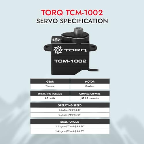 Image of Helidirect TORQ 9g Mini-Z-Car Micro Programmable RC Servo - High Speed Titanium Gear Micro Digital Coreless Servo with Aluminium Case for 1 /28 Scale RC Drift Car, Racing Cars Upgrade Parts (TCM-1002)