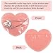 100pcs Small Bags for Small Business, 3.5x5 inch Heart-Shaped Jewelry Bags Clear Mylar Ziplock Baggies Cute Packaging Supplies for Bracelets Sample