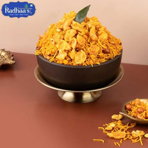 Image of Sri Radhaa's Corn Mixture 150g, Crunchy and Spicy Indian Namkeen Snack, Crispy Savoury Mix for Tea Time and Anytime Munching (Pack of 2)