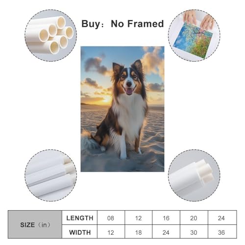 Tableau dogue du tibétain toile grand format pour mur vide - 2