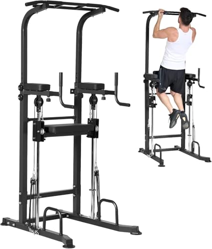 Dland Power Tower Adjustable Pull-Up Exercise Station