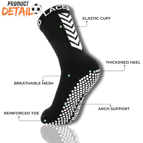 Soccer Grip Socks Men Women Kids – Non Slip Sports Socks for Football, Basketball, Yoga, Pilates, Baseball, Training3