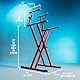 Gator Frameworks GFW-KEY-5100XRED X Style Keyboard Stand