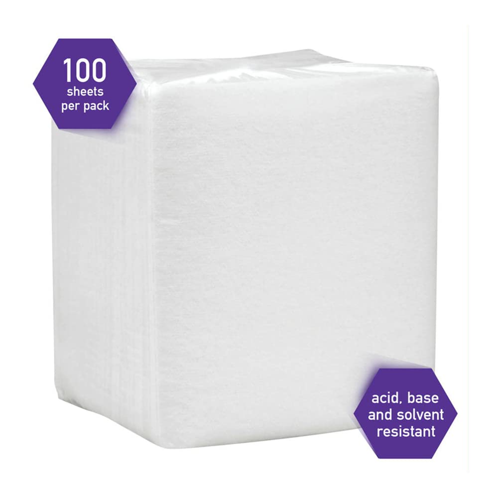 Kimberly-Clark 06121 White KIMTECH PREP SCOTTPURE Wipers, 100 