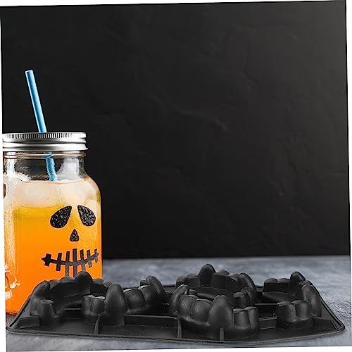 Molde para cubos de hielo dientes de vampiro Halloween 2 piezas miniatura 4