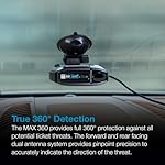 Escort MAX 360 Laser Radar Detector - GPS, Directional Alerts, Dual Antenna Front and Rear, Bluetooth Connectivity, Voice Alerts, OLED Display, Apple CarPlay and Android Auto Compatible - Image 2