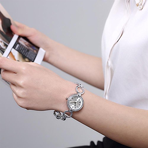 YELLOW CHIMES White Dial Silver Strap Formal Analog Watch for Girls and