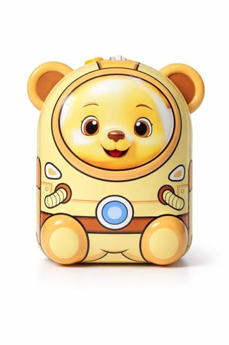 Image of Sajani Cute Cartoon Creative Portable Piggy Bank, Money Saving Box with Combination Lock, Mini Coin Bank Gifts for Boys and Girls, Best Return Gifts for Kids (Pack of 1) (Bear - Yellow)