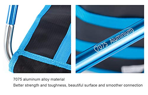 Banquinho dobrável ultraleve portátil para acampamento, mini cadeira de acampamento de alumínio para