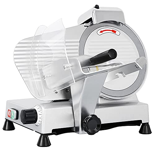 SUPER DEAL PRO Commercial Stainless Steel SemiAuto Meat Slicer Crazymos