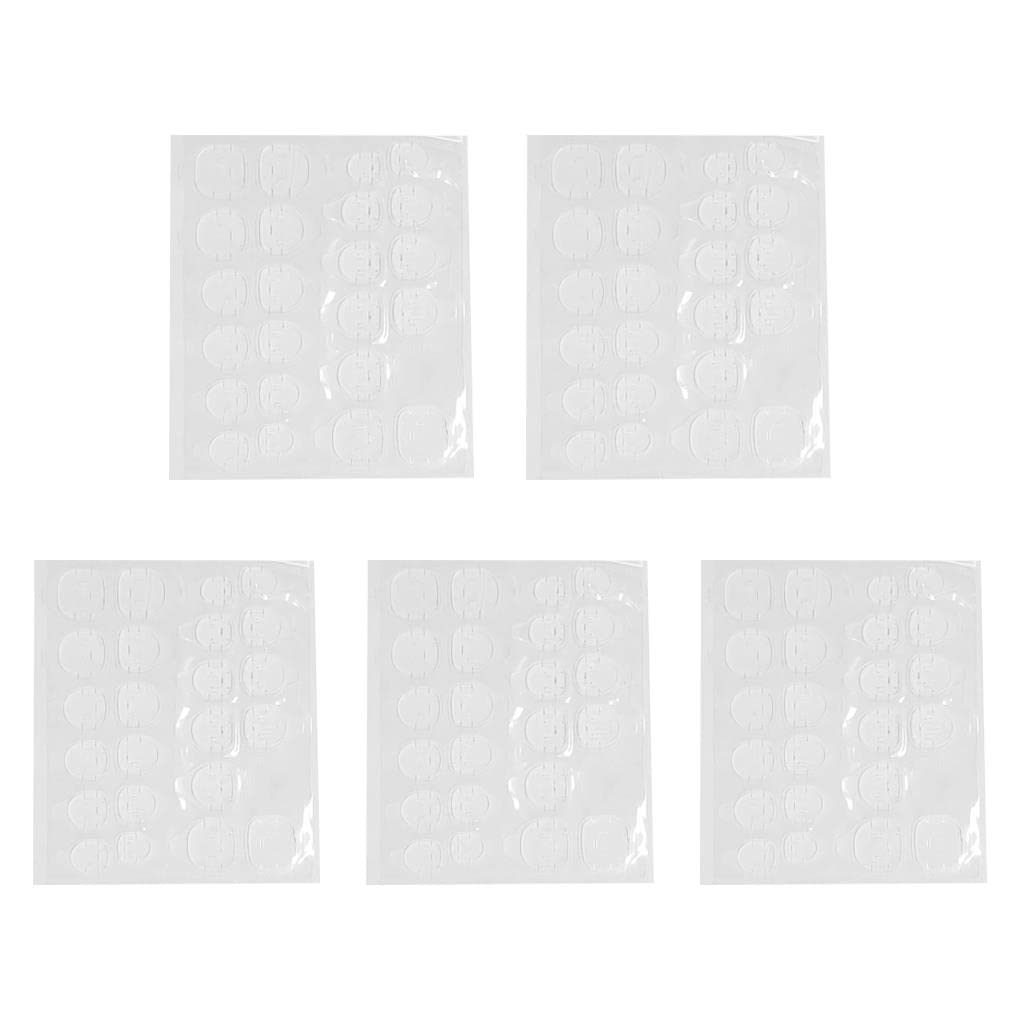 120x Adhesive Tabs Practical Waterproof Press On Nails Sticky Tab Glue Double-Side Tape Stickers for Manicure DIY Crafting