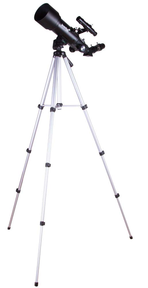 Levenhuk Skyline Travel 70 Telescopio Astronómico Refractor Portátil | Diseño Compacto y Fácil de Transportar, Montura AZ, Accesorios Incluidos, Ideal para Luna, Planetas y Observación Terrestre
