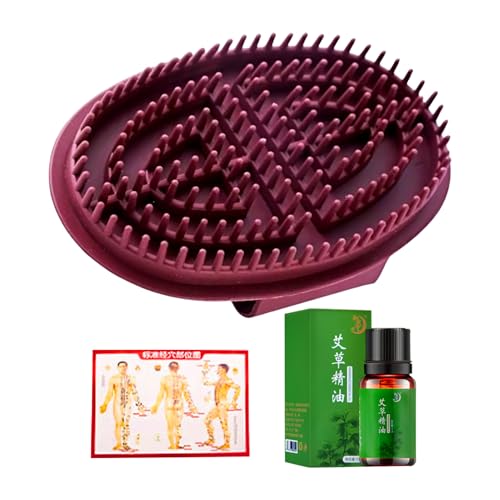 Massage Brush Body - Masaje de Meridian Masaje Relajación de cuerpo completo, Masajería muscular de cuidado portátil portátil portátil Massorista con mapa de puntos para salón de belleza Daily Home