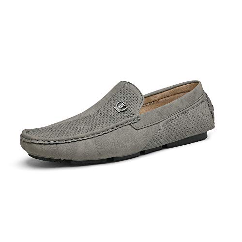 Bruno Marc Mens Penny Loafers Moccasins Shoes 9.5 Grey