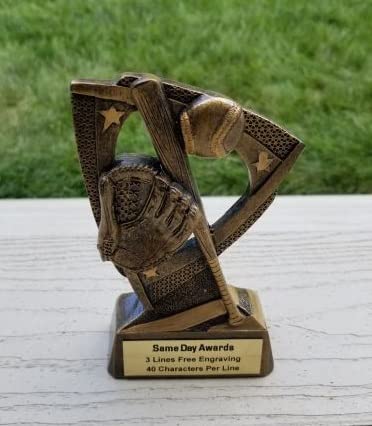 Same Day Awards Delta Series Sport Baseball/Softball Trophy 6.25 Inches - Engraving Included (Baseball)