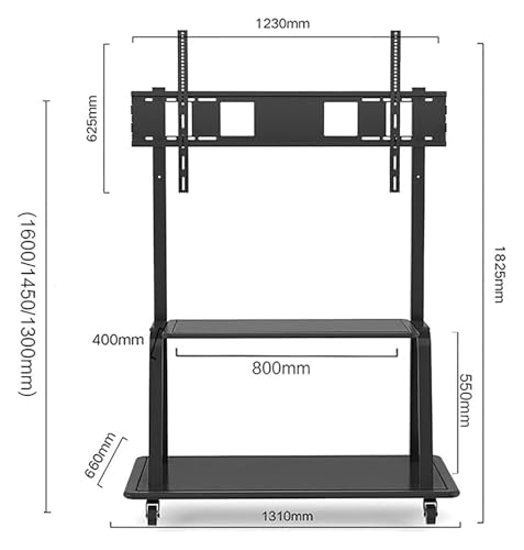 Soporte móvil universal para TV con ruedas miniatura 3