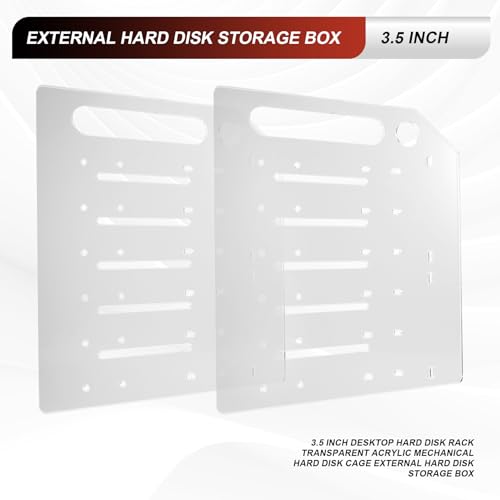 Caja Transparente para Disco Duro 3.5 Pulgadas con 6 Niveles miniatura 6