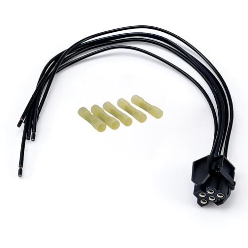 Image of AITKEN Blower Motor Resistor Connector Pigtail Harness 13AWG | Compatible with BMW 3 Series, 5 Series, M3 M5 X3 X5 OE Number: 61126910086, 6418386938