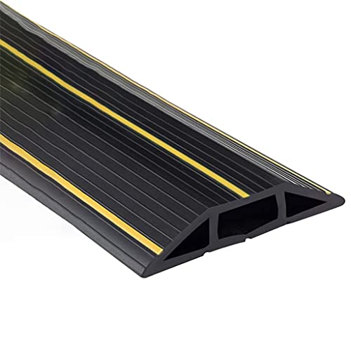 Boden Kabelbrücke Büro Große Kapazität Weich-PVC Boden-Kabelkanal, Einfach Zu Schneiden Anti-stolpern Bodenkabelabdeckung, Kabelhohlraum - 3,5 * 1,5 cm / 1,4 * 0,6 Zoll