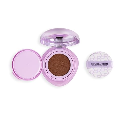 Image of Revolution Superdewy Cushion Foundation, Dark Neutral Cool