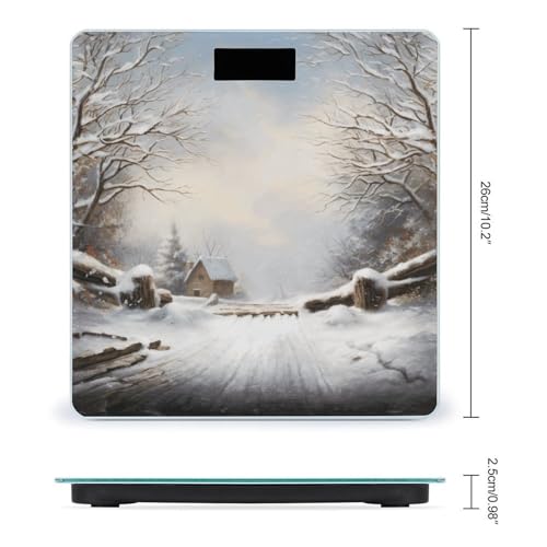Báscula Digital de Baño con Pantalla LCD y Vidrio Templado miniatura 2