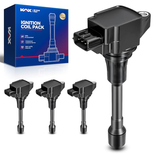 Image of KAX Pack of 4 Ignition Coil Set for Nissan Versa 2012-2019,Versa Note 2014-2019, UF719 | Versa Note 2014-2019 UF719