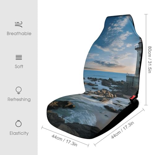 Housse de siege auto durable et facile a installer motif plage