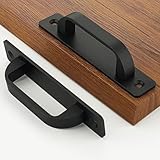 Photo Gallery westablize confezione da 30 maniglie piatte in alluminio per armadietti, cassetti, 108 mm, colore: nero Photo Gallery westablize confezione da 30 maniglie piatte in alluminio per armadietti, cassetti, 108 mm, colore: nero