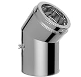 【Original Twist-Lock bietet einfacher Zusammenbau】 - Der Edelstahlschornstein Bausatz lässt sich dank des original Twist-Lock-Systems spielend leicht zusammensetzen. Dadurch ist der Aufbau des Schornsteins für Ihren Kaminofen auch für Laien kinderleicht