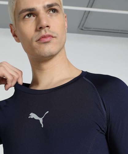 PUMA Herren Liga Baselayer Tee Ls Shirt, Blau Marine(peacoat), L EU – Ansicht 3