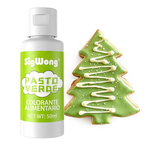Colorante Alimentario - 50ml Colorante Alimentario Líquido Concentrado - Colorante Alimentario Líquido Neón para Repostería, Decoración, Glaseado, Cocina y Manualidades - Pasto Verde