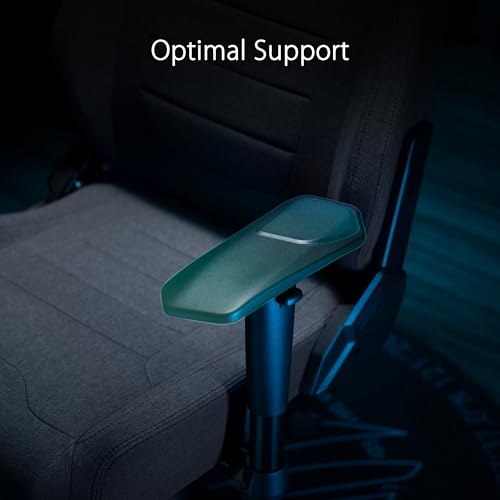 ROG AETHON FABRIC Sedia Gaming Ergonomica, Struttura in Acciaio, Supporto Lombare Integrato, Braccioli 2D Imbottiti, Rivestimento in Tessuto e Cuscini in Schiuma, Peso Massimo 136kg, Grigia - Sedia gaming - Immagine 3