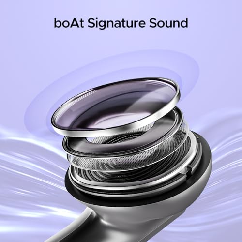 Image of Boat Airdopes 91, 45HRS Battery, 50ms Low Latency, ENx Tech, Fast Charge, IPX4, IWP Tech, v5.3 Bluetooth Earbuds, TWS Ear Buds Wireless Earphones with mic (Mist Grey)