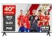 TCL 40SF560 Televisor 40 Pulgadas QLED Full HD, Smart TV con Fire TV, Control por Voz Alexa, HDR10, Dolby Audio, DTS Virtual:X, AirPlay 2, Sin Bisel