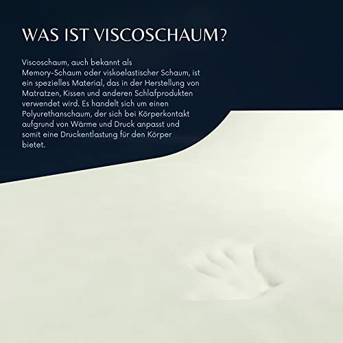 MSS e.K. Viscoelastische Schaumstoffplatte 200 x 90 x 4cm Matratzenauflage (ohne Bezug) Visco-Schaumstoff