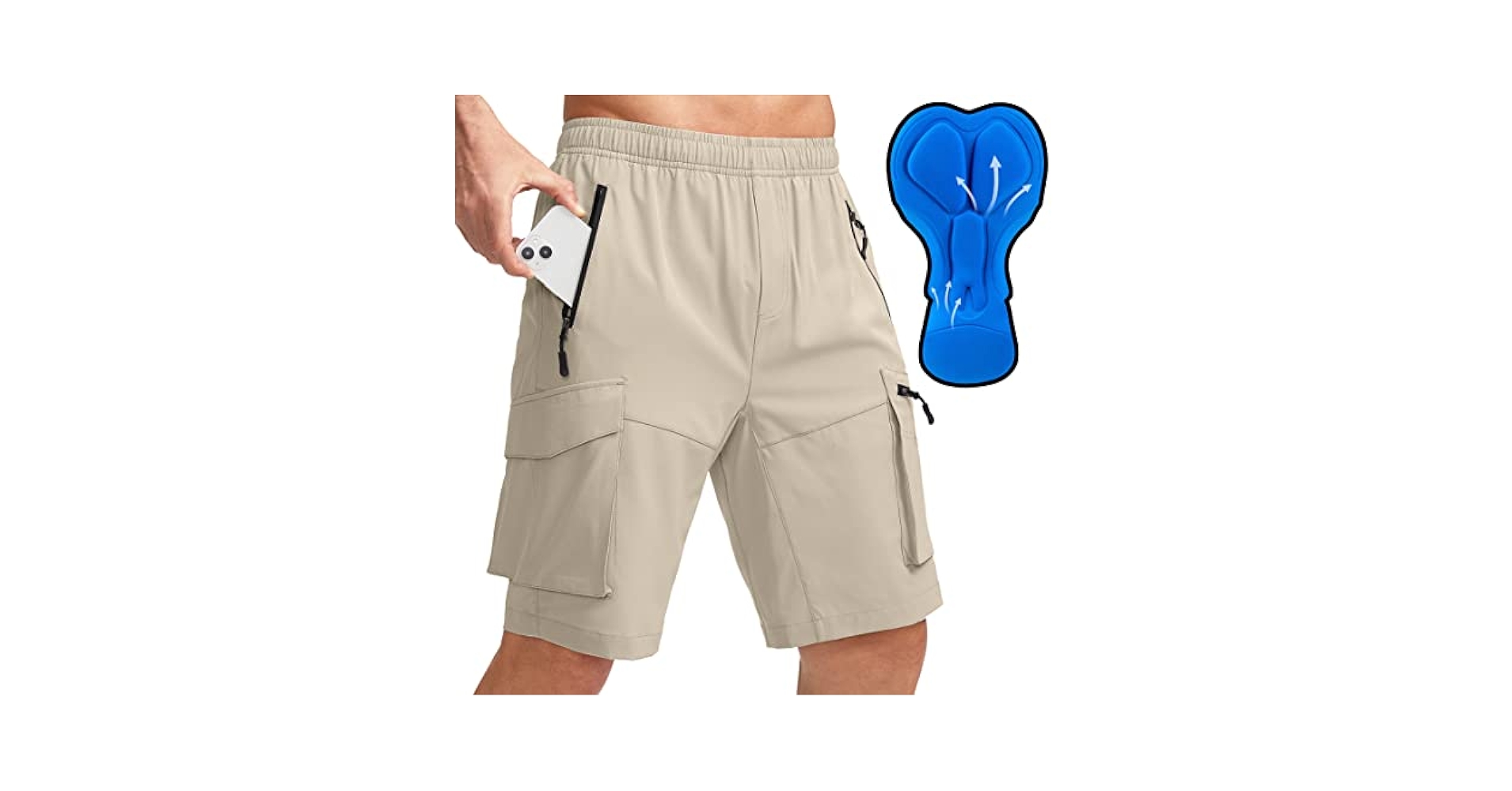 Amazon.com: Men's Mountain Bike Shorts 3D Padded Lightweight