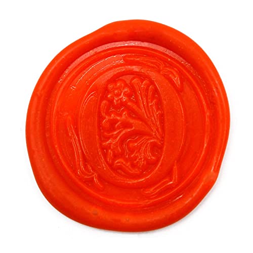 TELOSMA Sealing Wax Stamp Letter O,Vintage Retro Brass Head Wooden Handle - For Home made by TELOSMA - Image 2