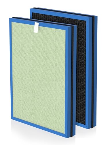 A401 Replacement Filters for BONECO P400 Air Purifier Compatible with A401 A402 A403 Filter Models 2-Pack Activated Carbon Filter with Integrated 4-Stage Filtration