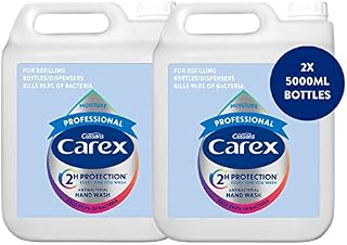 Carex Moisture Professional Antibacterial Hand Wash - Bulk Buy Eco Refill, Moisturising & Effective Liquid Hand Soap (2 X 5L)