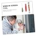 NUOBESTY 1Set Window Screen Repair Kit Durable Mesh Screen Spline Roller Tool for Easy DIY Installation and Maintenance of Patio Porch and Garden Screens
