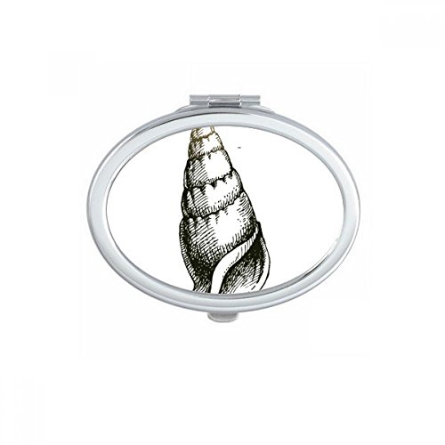 Miroir compact escargot de mer noir DIYthinker idée cadeau anniversaire - 2
