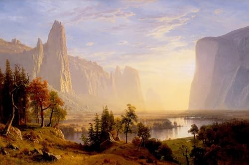 Impressions d'art mural Vallée de Yosemite Albert Bierstadt poster 60x90cm