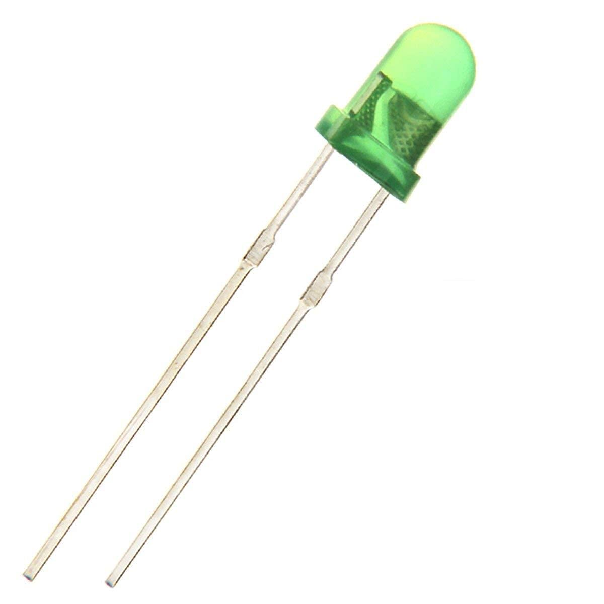 Invento 50 Pcs 3mm Round Diffused Green Color LED Light Bulb Lamp Light Emitting Diode DC 1.5V - 3V for DIY Projects (B07KZNZB99) Amazon Price History, Amazon Price Tracker